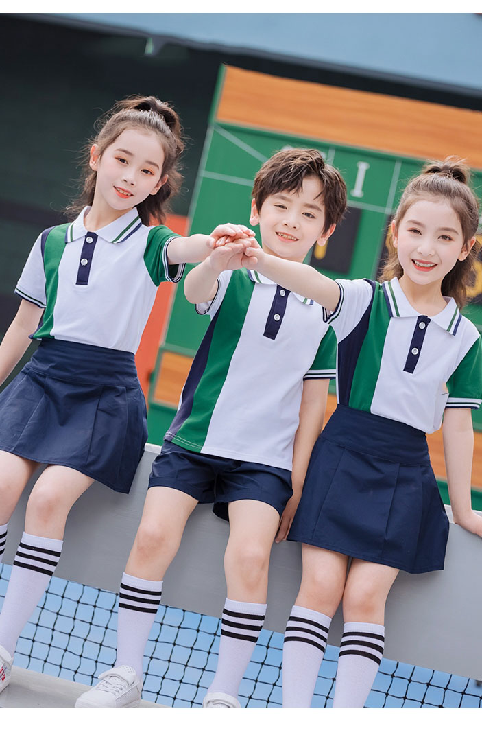夏季款小學生園服夏裝小學生校服套裝小學生班服春秋裝